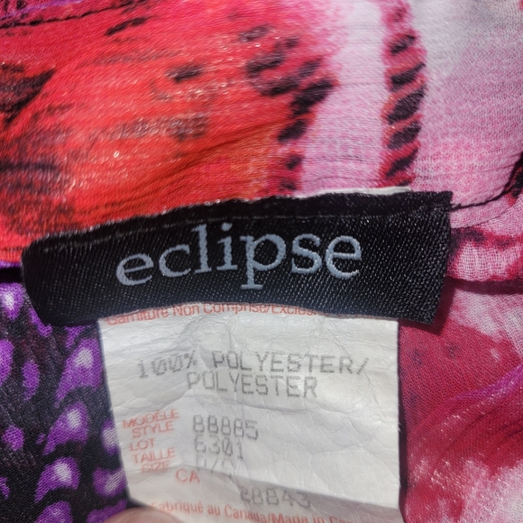 Eclipse Vibrant Pink and Purple Halter Top S - Picture 6 of 6